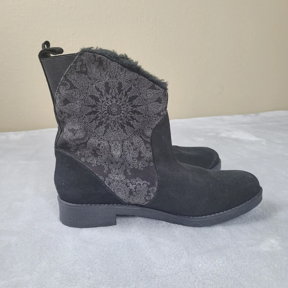 Desigual Women's Boots Winter Black Boho Size 40 US 9